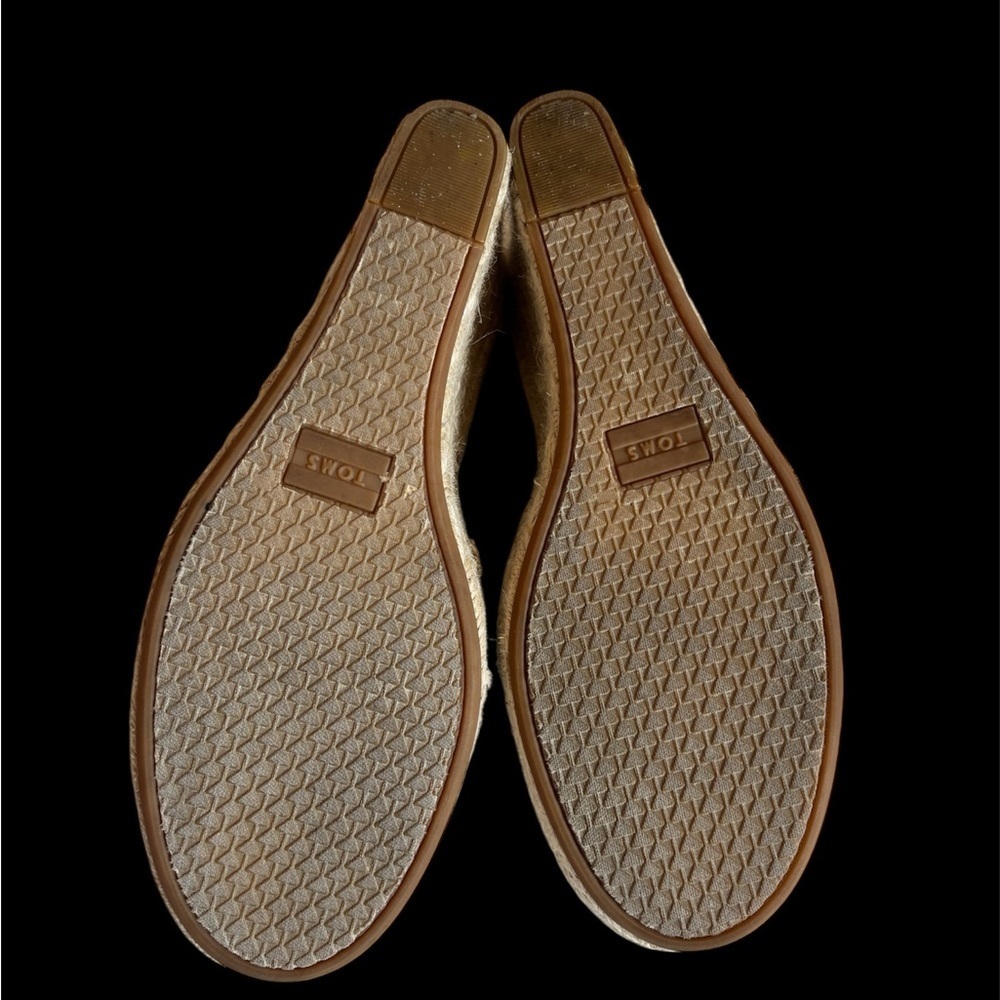 TOMS Women's Leopard Print and Tan Wedges Size W10 Summer mood - Picture 4 of 7